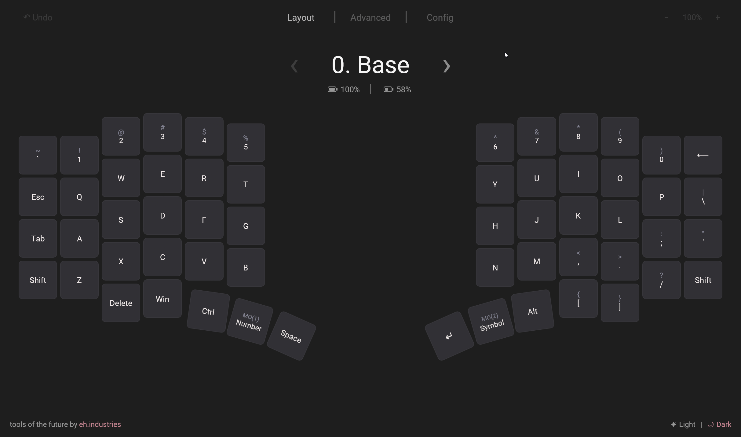 Animated Entropy Key Picker demonstrating Macro and Tap Dance configuration on a split keyboard layout